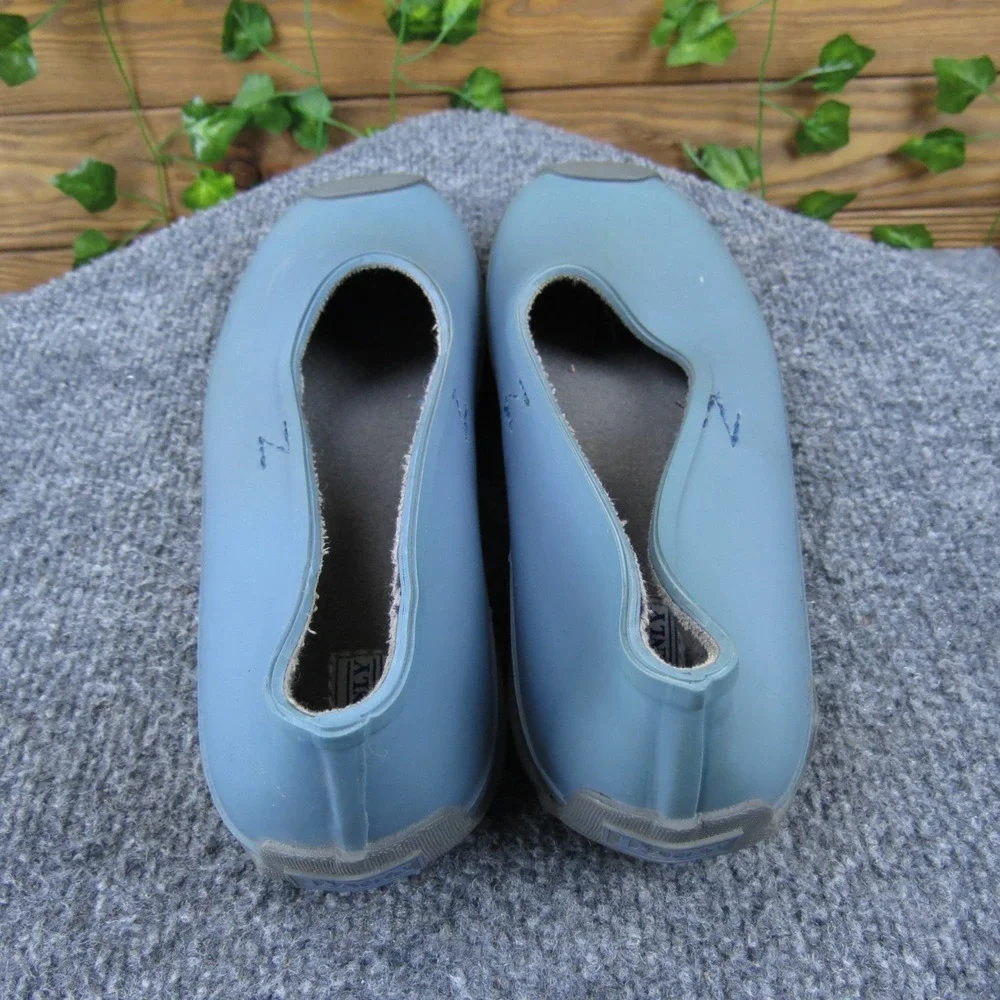 Danly Blue‎ Rubber Rain Skimmer Shoes Women's 8 Waterproof Slip-On